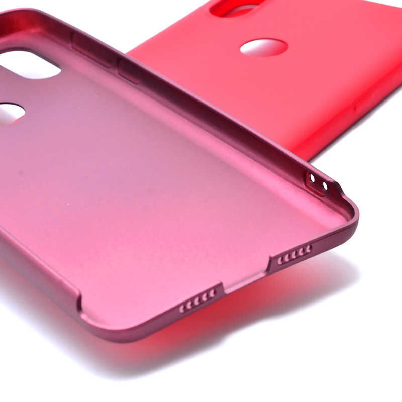 Xiaomi Mi Mix 3 Kılıf Yumuşak Dokulu Soft Esnek İnce Mat Renkli Silikon Kapak (PREMİER) Kırmızı