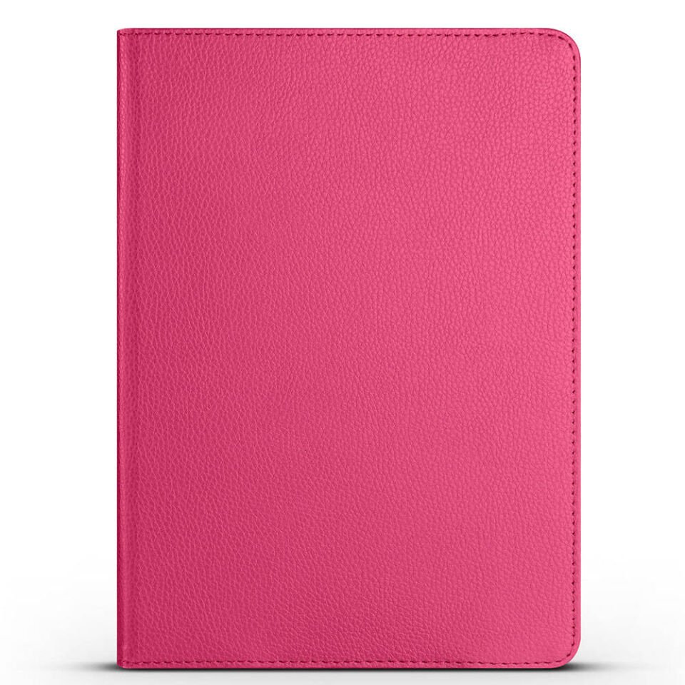 Apple iPad Pro 11 2024 Dönebilen Standlı 360 Tam Korumalı Tablet KIlıf (D-T) Pembe Koyu