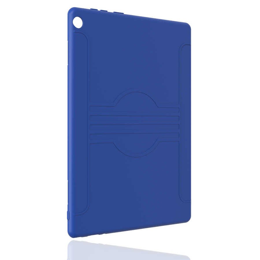Lenovo M10 Tb-x505f X505x X605l X605f Silikon Kılıf Soft İç Yüzeyli (BEG) Mavi