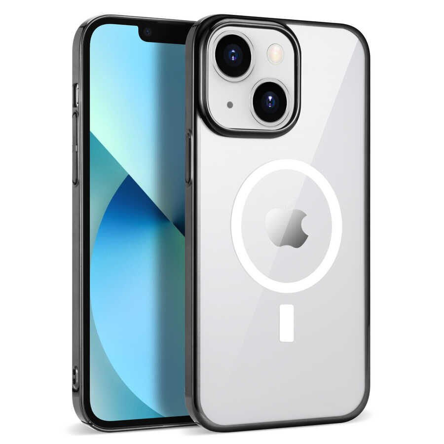 Apple iPhone 14 Plus Kılıf HEPTEKİLETİŞİM Wireless Şarj Özellikli Pixel Magsafe Kapak