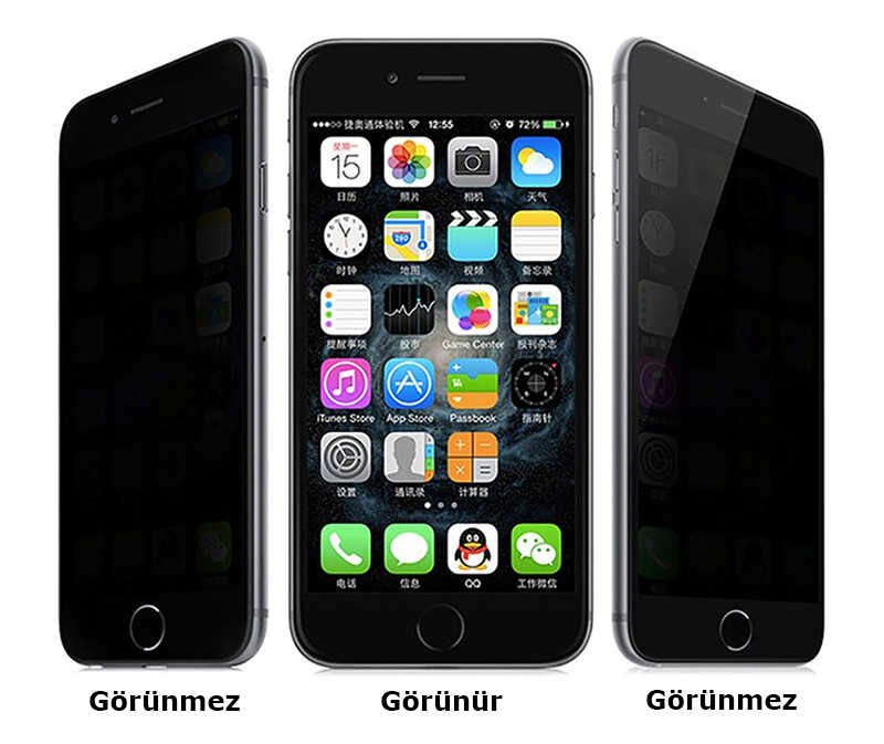Apple iPhone 7 HEPTEKİLETİŞİM Kor Privacy Cam Ekran Koruyucu