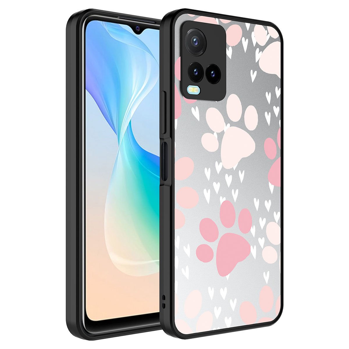 Vivo Y32 Kılıf Aynalı Desenli Kamera Korumalı Parlak HEPTEKİLETİŞİM Mirror Kapak