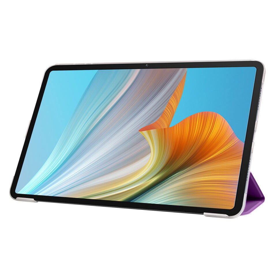 Huawei Honor Pad 8 Kılıf Arkası Silikon Pu Deri 360 Koruma (SC.) Rose Gold