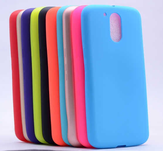 Lenovo Lenova Moto G4 Kılıf Yumuşak Dokulu Soft Esnek İnce Mat Renkli Silikon Kapak (PREMİER) Gold