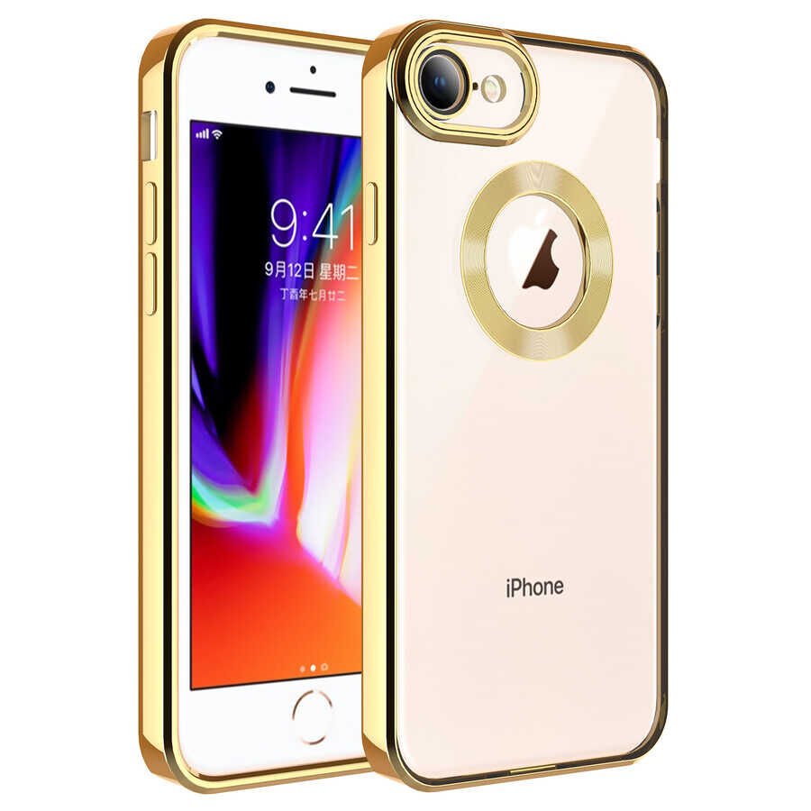 Apple iPhone 8 Kılıf Kamera Korumalı Logo Gösteren HEPTEKİLETİŞİM Omega Kapak