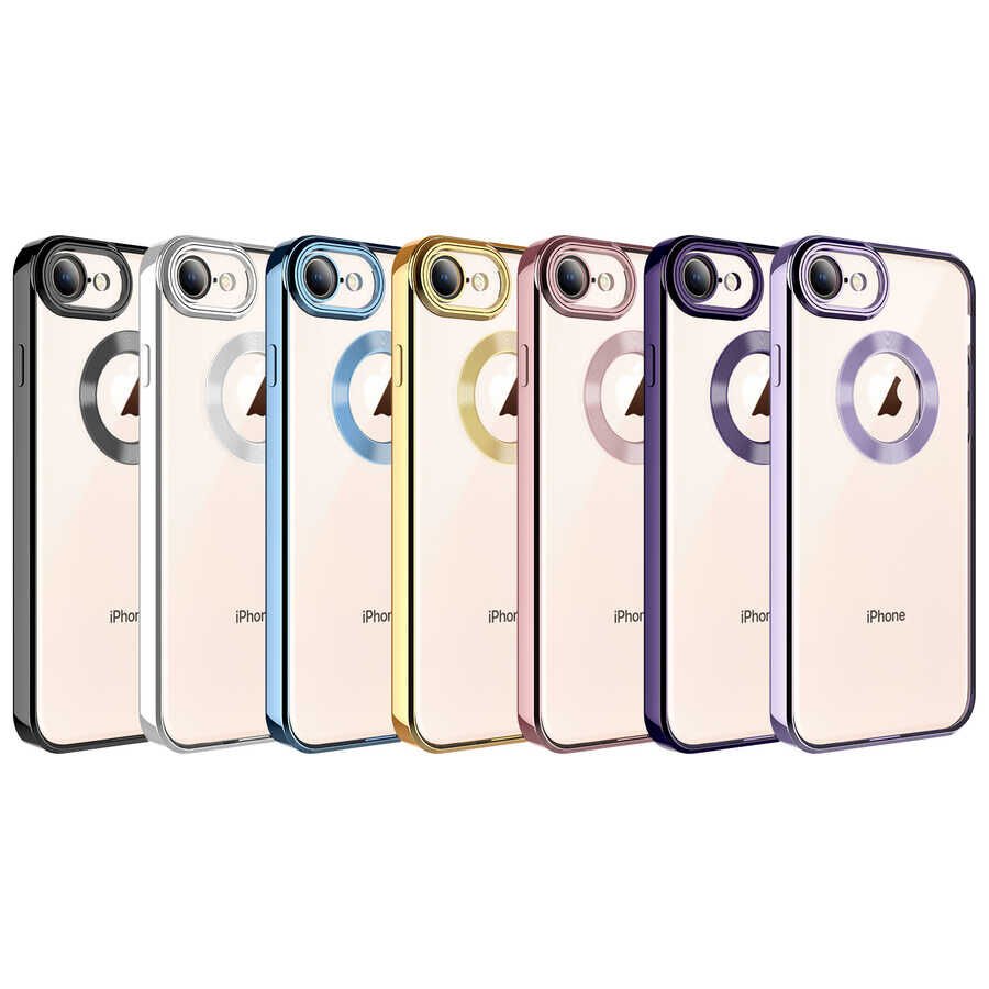 Apple iPhone 8 Kılıf Kamera Korumalı Logo Gösteren HEPTEKİLETİŞİM Omega Kapak