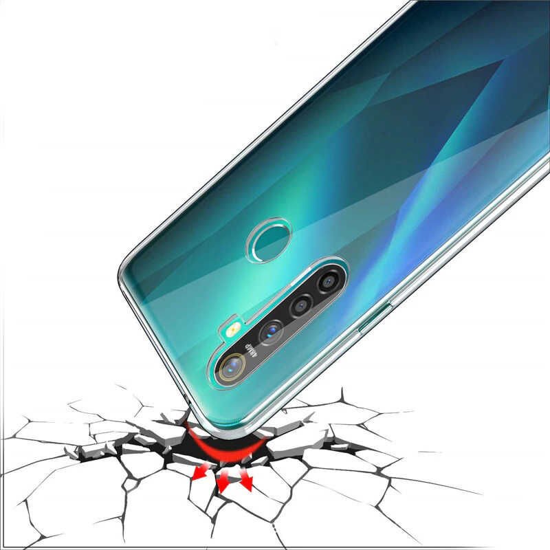 Realme 5İ Şeffaf Kılıf Yumuşak İnce Tasarımlı Kapak (SÜPER) Renksiz