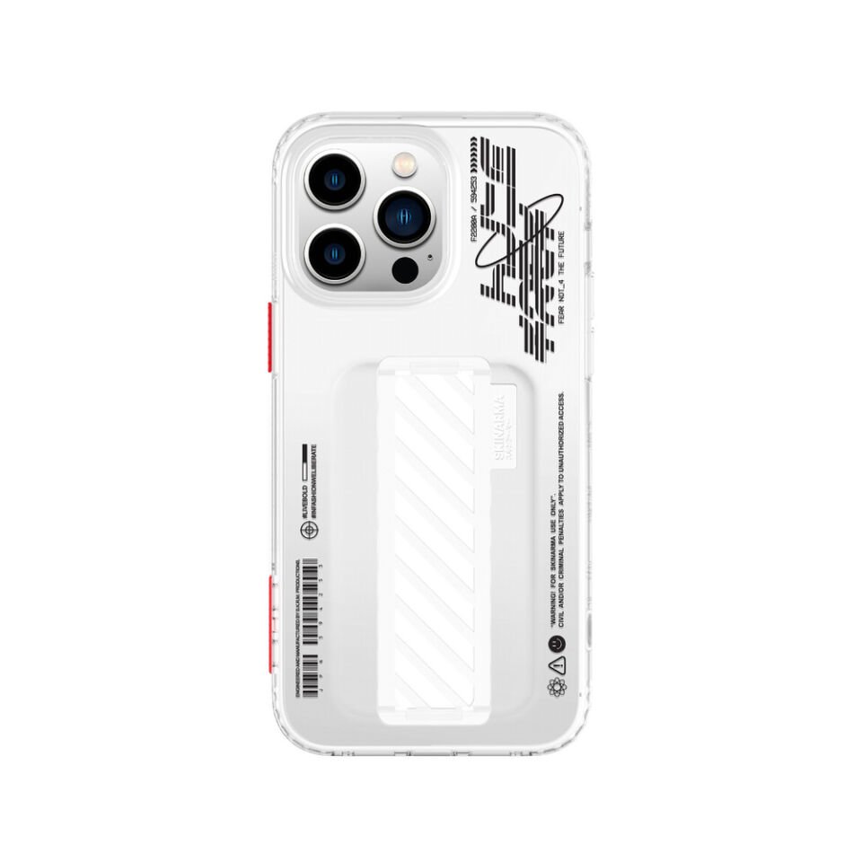 Apple iPhone 14 Pro Kılıf SkinArma Şeffaf Desenli Kaze Kapak