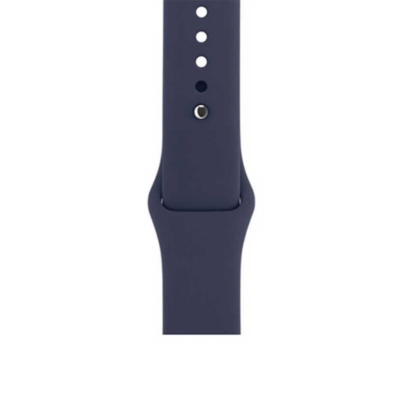 Apple Watch 2/3/4/5/6/7/8/se/nike 38mm 40mm 41mm Silikon Kordon Soft Tasarım (Klasik) Lacivert