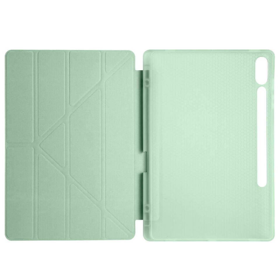 Samsung Galaxy Tab S10 Plus Kılıf HEPTEKİLETİŞİM Tri Folding Kalem Bölmeli Standlı Kılıf