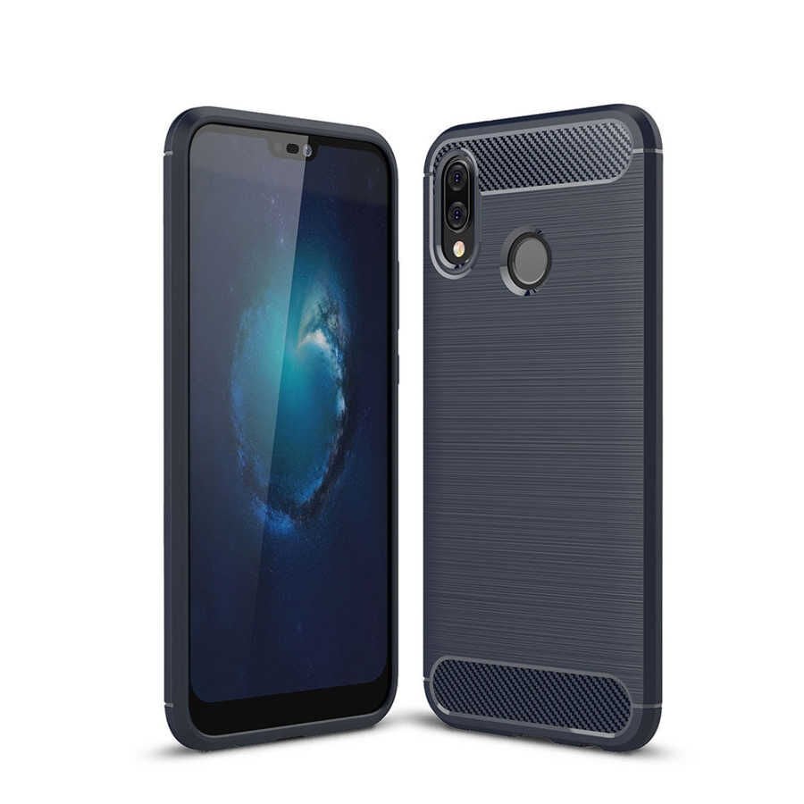 Huawei P20 Lite Kılıf Ultra Korunaklı Silikon Kapak (ROOM) Lacivert