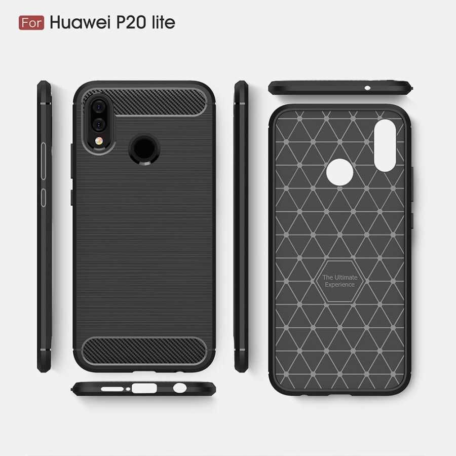 Huawei P20 Lite Kılıf Ultra Korunaklı Silikon Kapak (ROOM) Lacivert