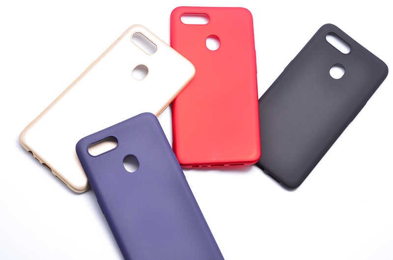 Oppo AX7 Kılıf Yumuşak Dokulu Soft Esnek İnce Mat Renkli Silikon Kapak (PREMİER) Lacivert