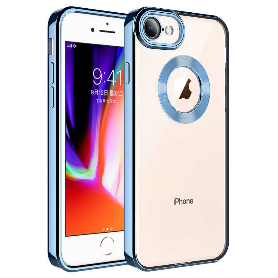 Apple iPhone SE 2022 Kılıf Kamera Korumalı Logo Gösteren HEPTEKİLETİŞİM Omega Kapak