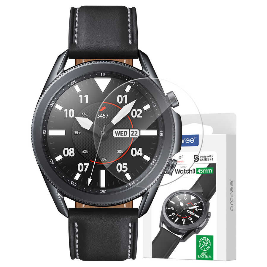 Samsung Galaxy Watch 3 45mm Araree Subcore Temperli Ekran Koruyucu