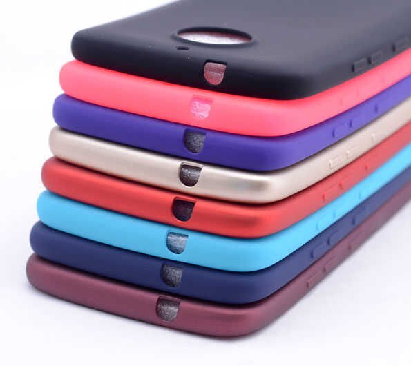 Lenovo Moto G5S Plus Kılıf Yumuşak Dokulu Soft Esnek İnce Mat Renkli Silikon Kapak (PREMİER) Mavi