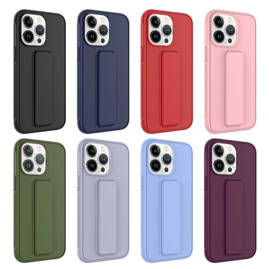 Apple iPhone 14 Pro Max Kılıf HEPTEKİLETİŞİM Qstand Kapak