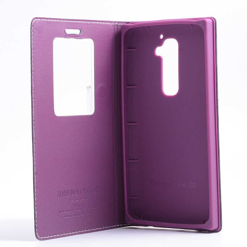 LG G2 Kılıf HEPTEKİLETİŞİM Dolce Kapaklı Kılıf