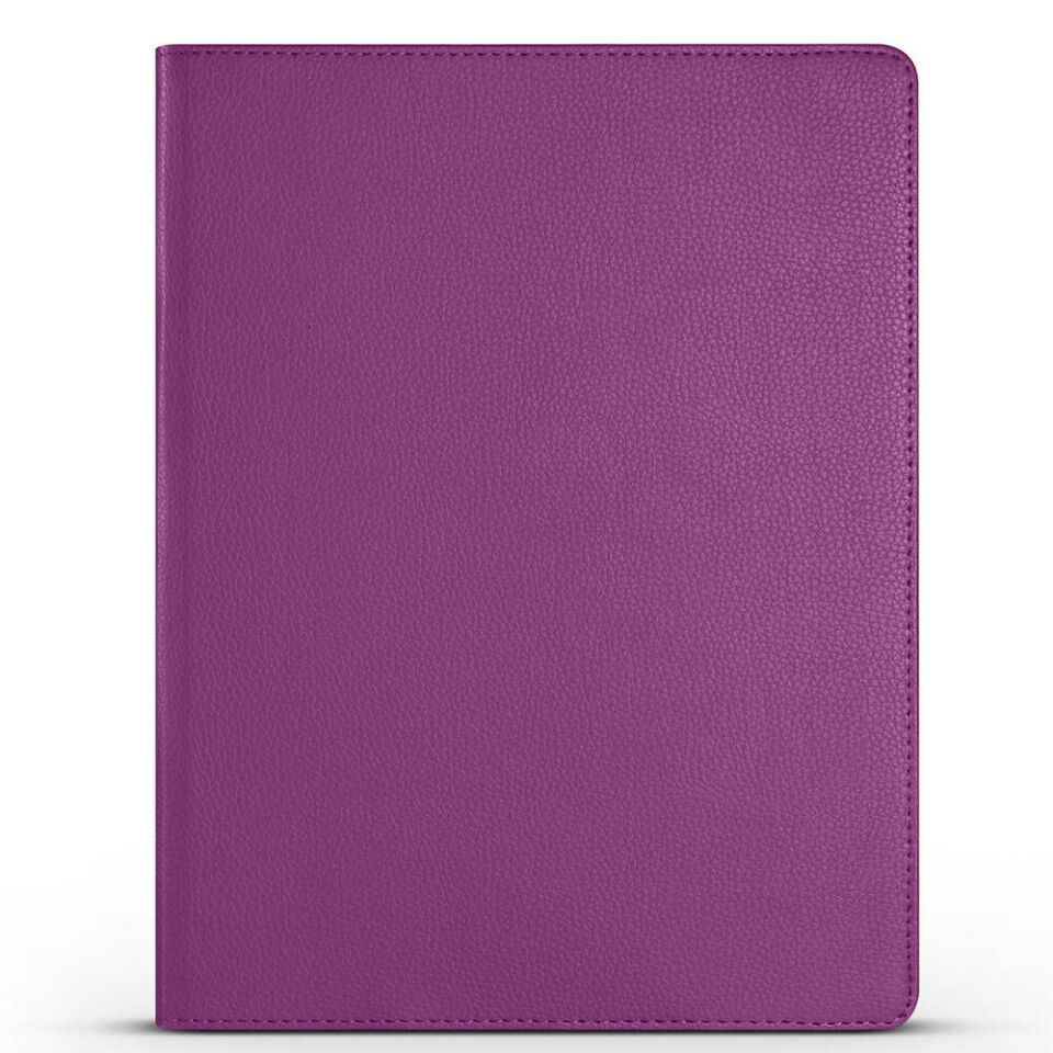 Apple iPad Pro 13 2024 Dönebilen Standlı 360 Tam Korumalı Tablet KIlıf (D-T) Pembe Koyu
