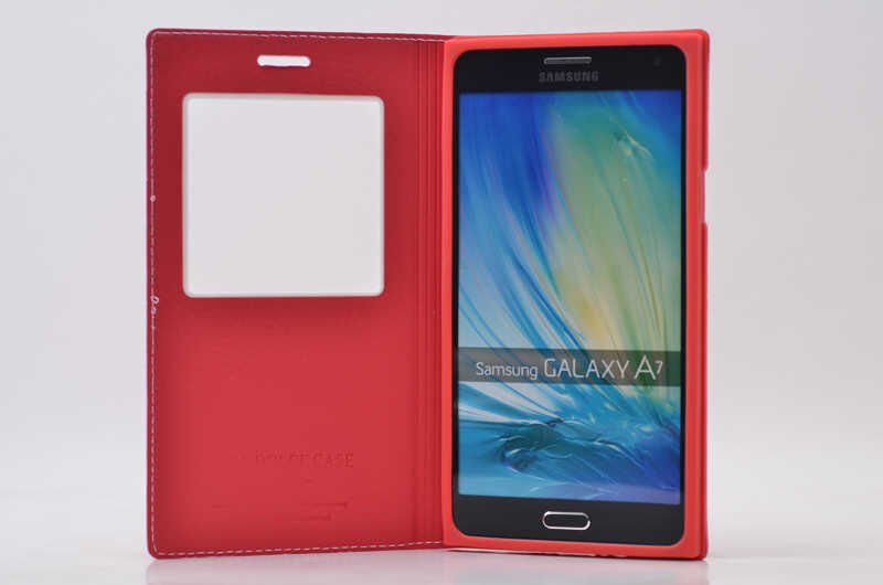 Samsung Galaxy A7 Kapaklı Kılıf Darbelere Karşı Tam Korumalı (ELİTE) Pembe