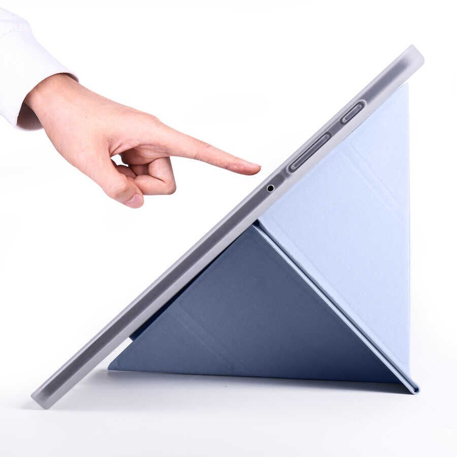 Samsung Galaxy Tab S6 Lite P610 P615 P617 Kılıf Kalem Bölmeli Standlı Kılıf (TR) Açık Yeşil