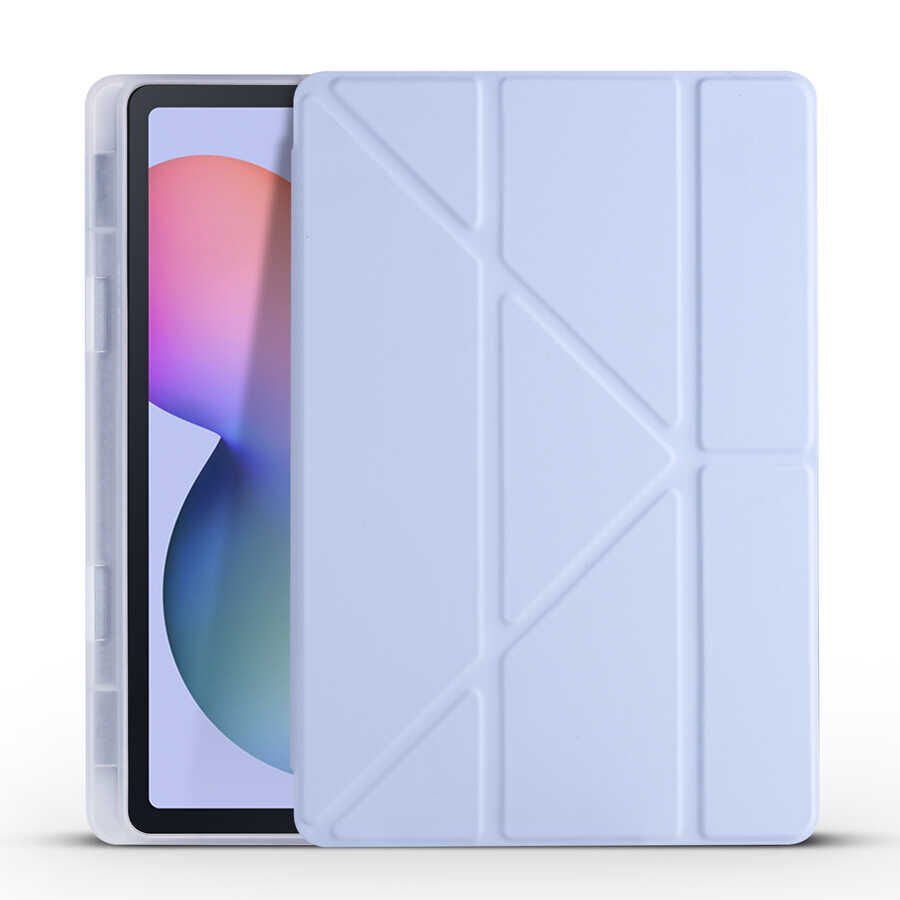 Samsung Galaxy Tab S6 Lite P610 P615 P617 Kılıf Kalem Bölmeli Standlı Kılıf (TR) Açık Yeşil