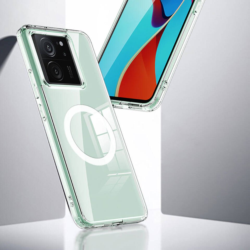 Xiaomi Mi 13T Pro Kılıf Sert PC Arka Yüzey Wireless Şarj Özellikli HEPTEKİLETİŞİM Flet Magsafe Kapak