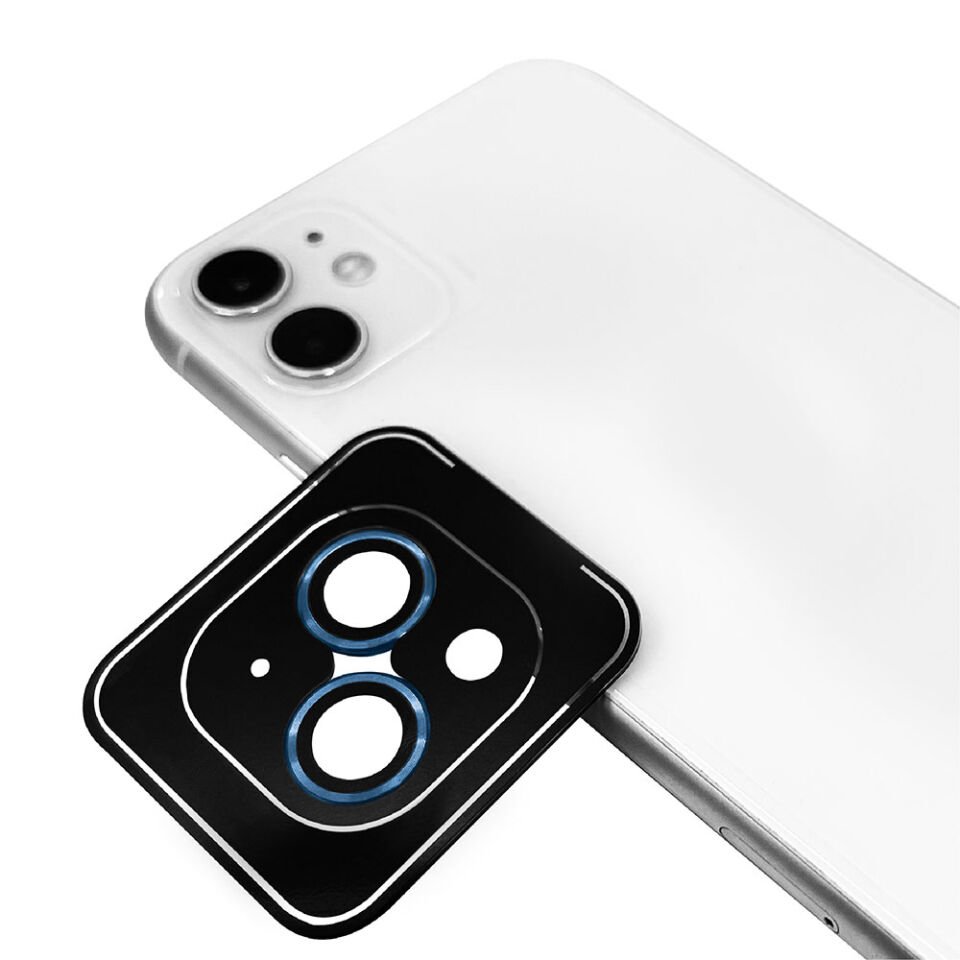 Apple iPhone 11 Kamera Lens Koruyucu Renkli Tasarım Kolay Takma Aparatlı (CL-09) Kırmızı