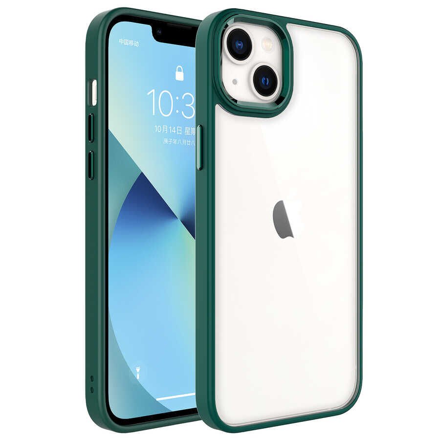 Apple iPhone 14 Kılıf HEPTEKİLETİŞİM Krom Kapak