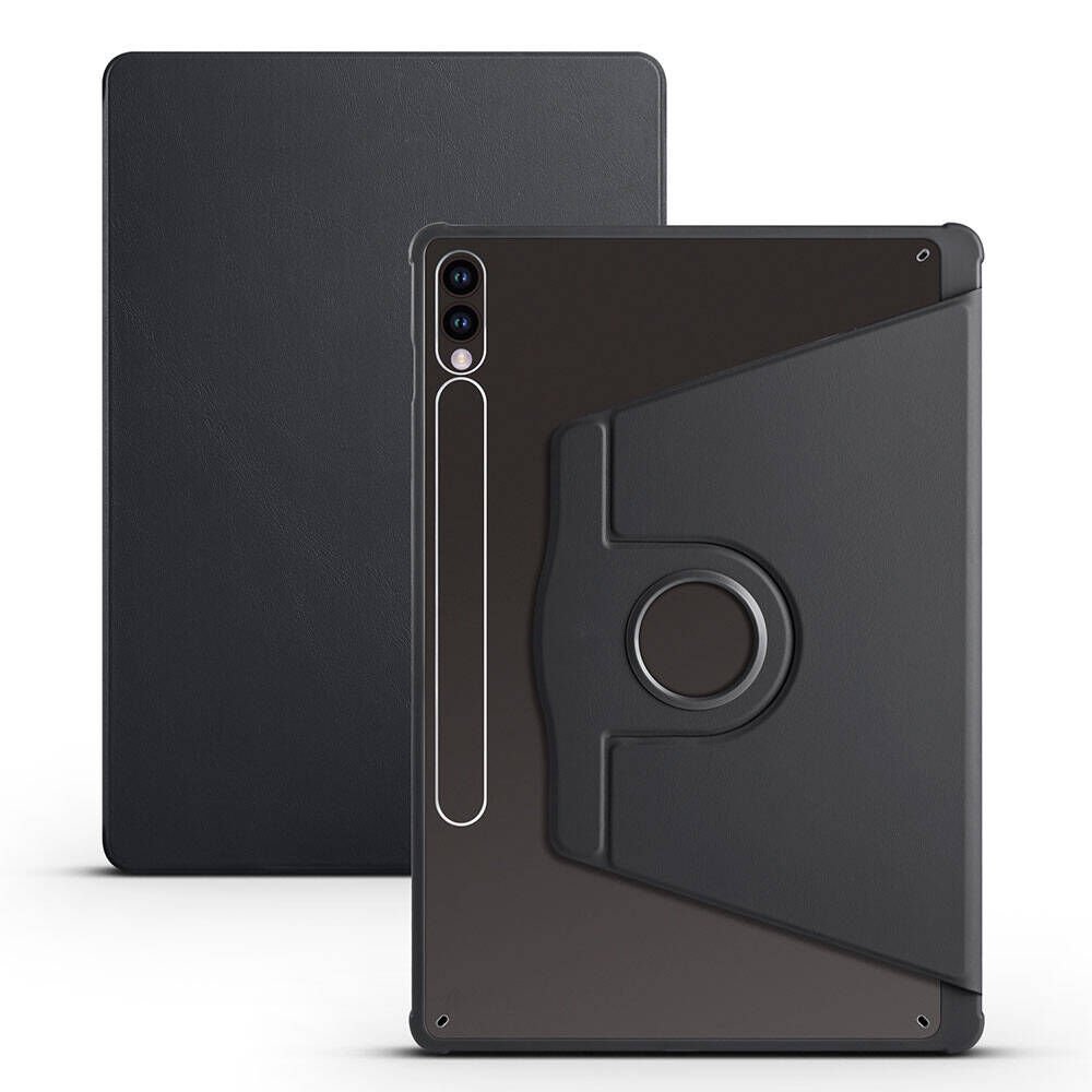 Samsung Galaxy Tab S9 Plus Kılıf Kalemlikli Standlı Uyku Modlu Akıllı Kapak (TER) Siyah