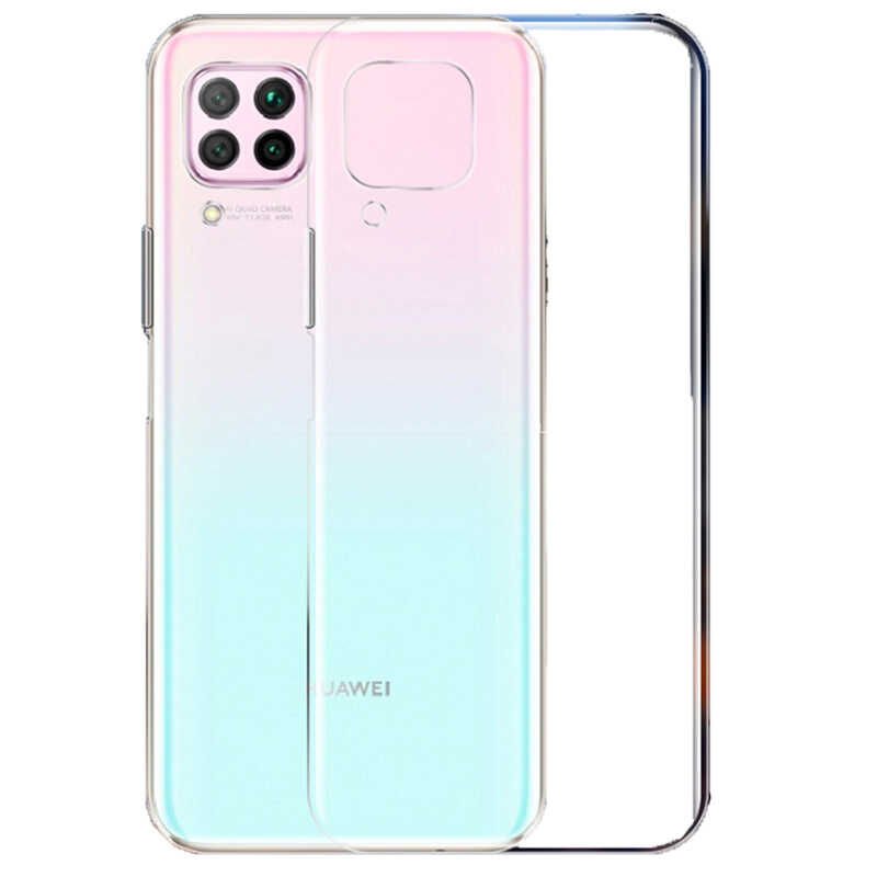 Huawei P40 Lite Şeffaf Kılıf Yumuşak İnce Tasarımlı Kapak (SÜPER) Renksiz