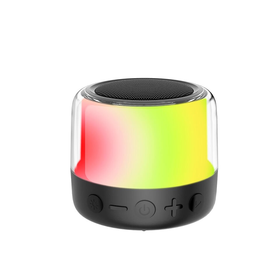 Bluetooth Hoparlör Speaker Ayarlanabilir RGB Işıklı (NBY225) Siyah