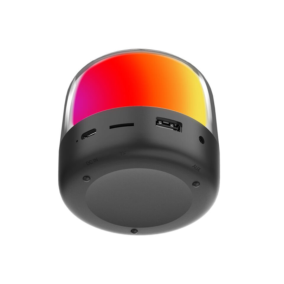 Bluetooth Hoparlör Speaker Ayarlanabilir RGB Işıklı (NBY225) Siyah