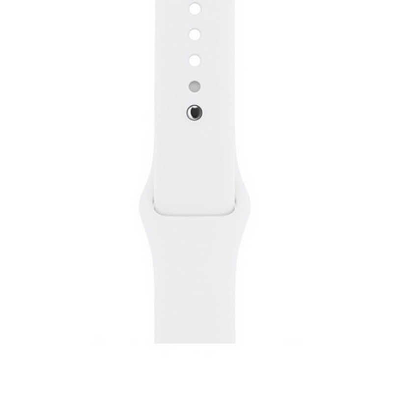 Apple Watch 2/3/4/5/6/7/8/se/nike 38mm 40mm 41mm Silikon Kordon Soft Tasarım (Klasik) Beyaz