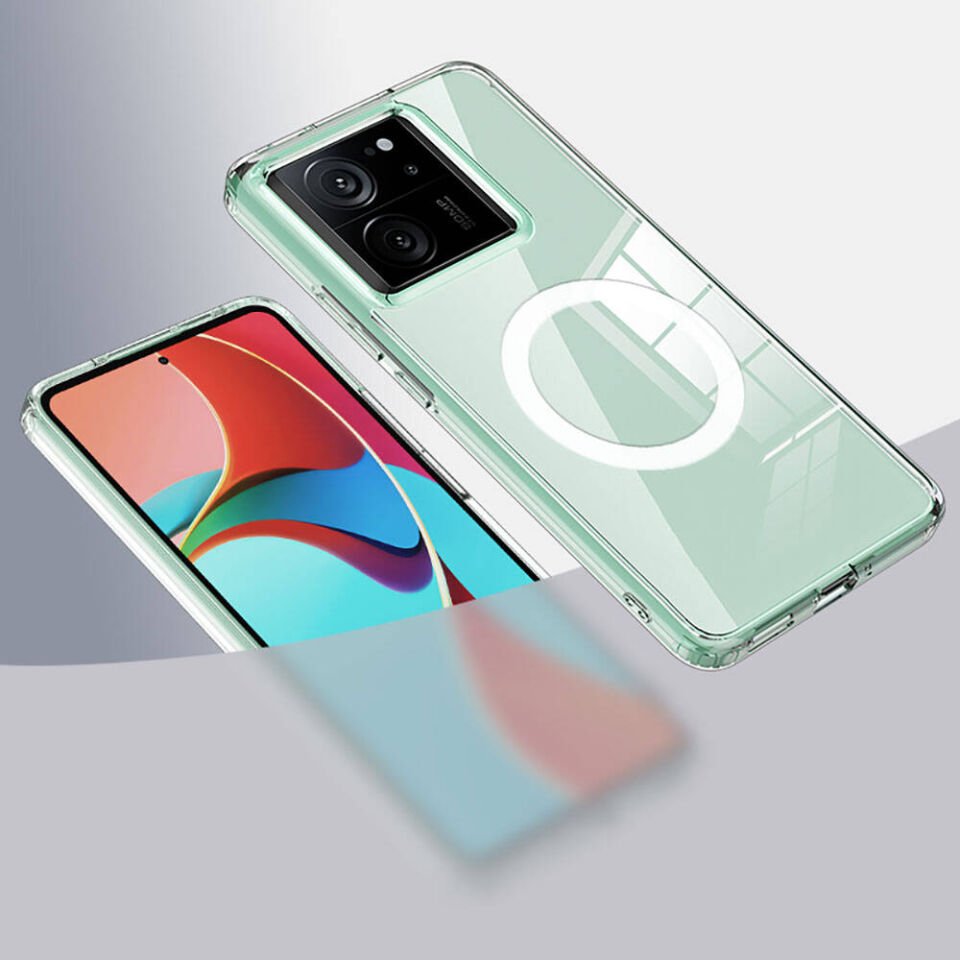 Xiaomi Mi 13T Kılıf Sert PC Arka Yüzey Wireless Şarj Özellikli HEPTEKİLETİŞİM Flet Magsafe Kapak