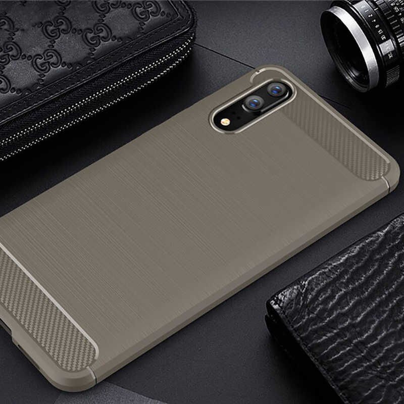 Huawei P20 Kılıf Ultra Korunaklı Silikon Kapak (ROOM) Gri