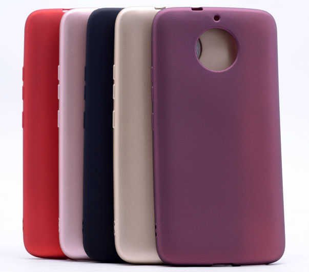 Lenovo Moto G5S  Kılıf Yumuşak Dokulu Soft Esnek İnce Mat Renkli Silikon Kapak (PREMİER) Rose Gold