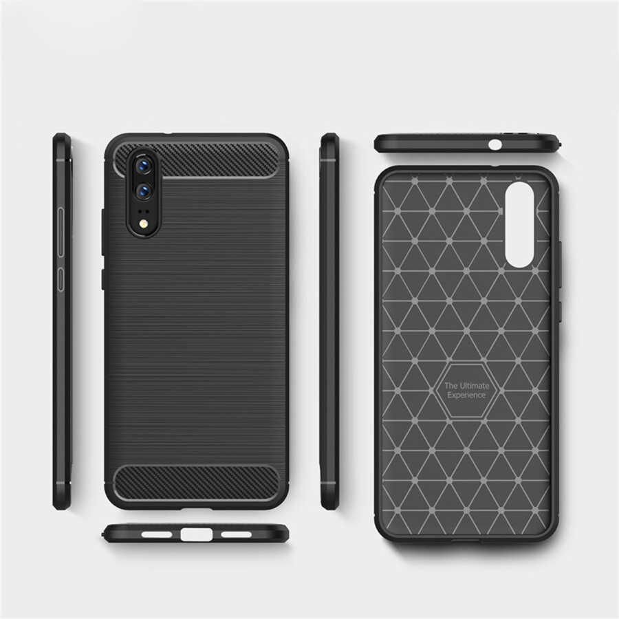 Huawei P20 Kılıf Ultra Korunaklı Silikon Kapak (ROOM) Lacivert