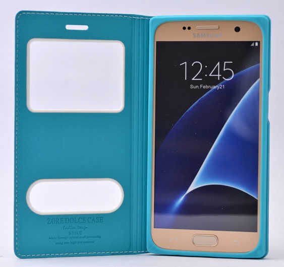 Galaxy S7 Kılıf Zore Dolce Kapaklı Kılıf