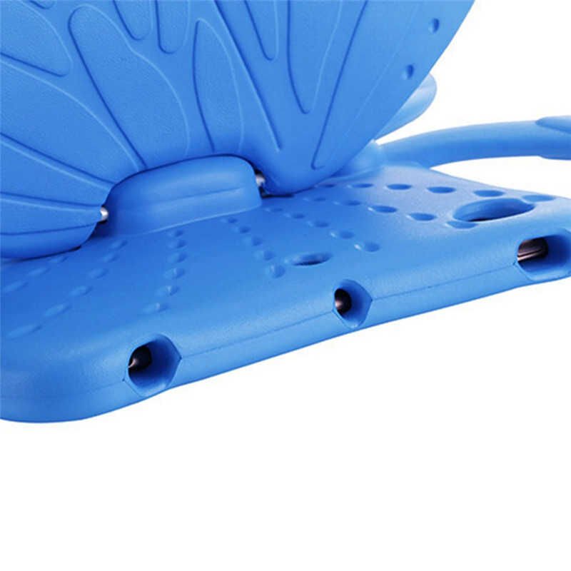 Ipad 5 Nesil 9.7 2017 A1822 A1823 Çocuklara Özel Standlı Silikon Tablet Kılıf (B.FLY) Kırmızı