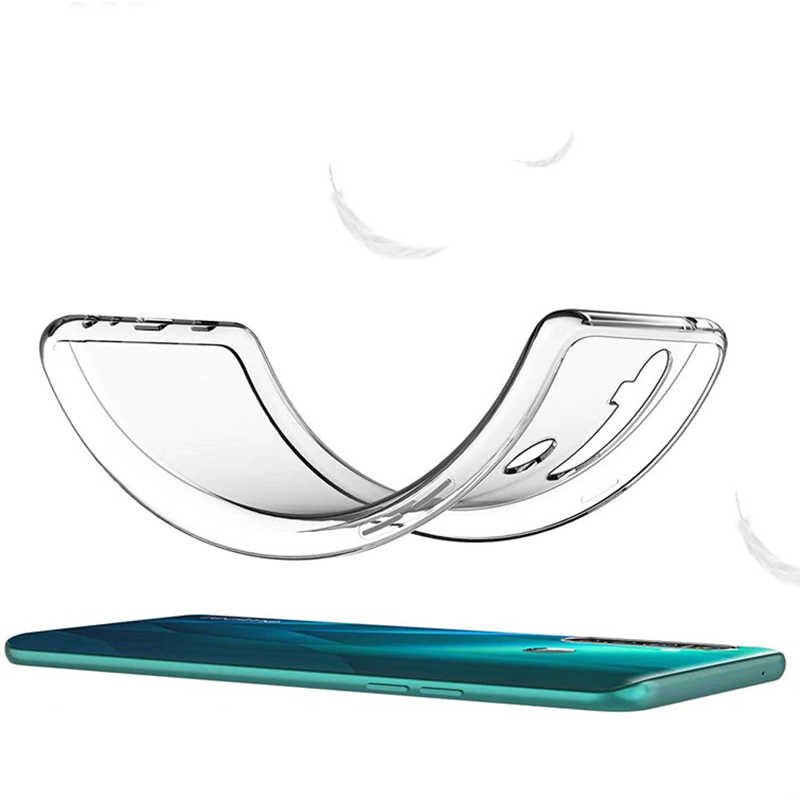 Realme 6İ Şeffaf Kılıf Yumuşak İnce Tasarımlı Kapak (SÜPER) Renksiz