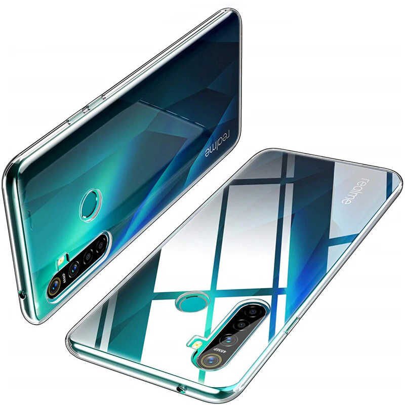 Realme 6İ Şeffaf Kılıf Yumuşak İnce Tasarımlı Kapak (SÜPER) Renksiz