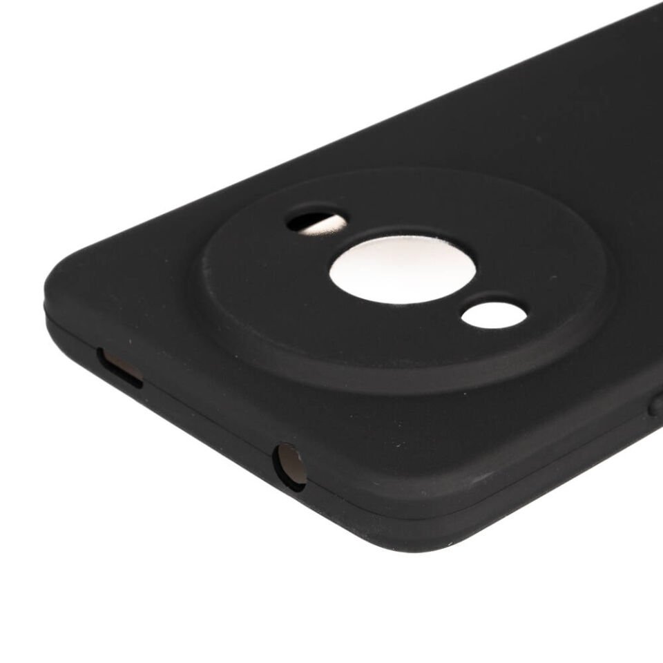 Xiaomi Redmi A3 4G 2024 Kılıf Kamera Korumalı Esnek Renkli Silikon Kapak (Biye) Mor