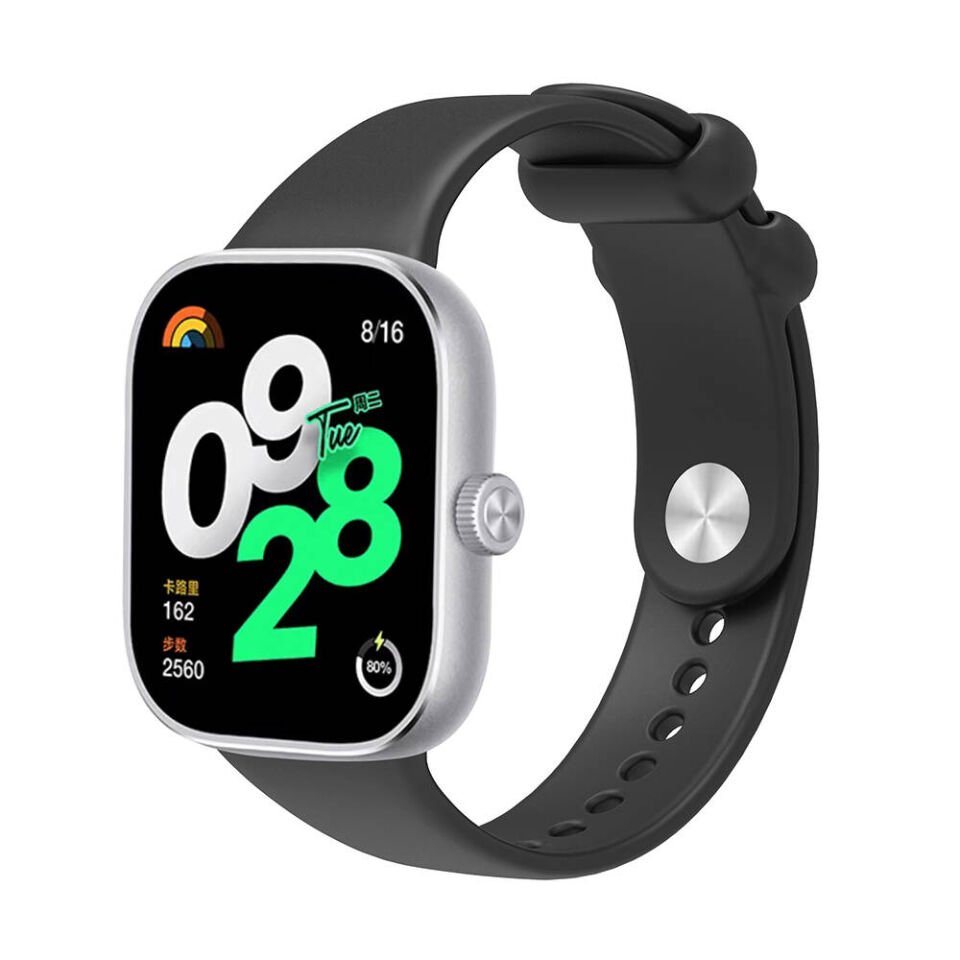 Xiaomi Redmi Watch 4 Silikon Kordon (KRD-109) Koyu Kırmızı