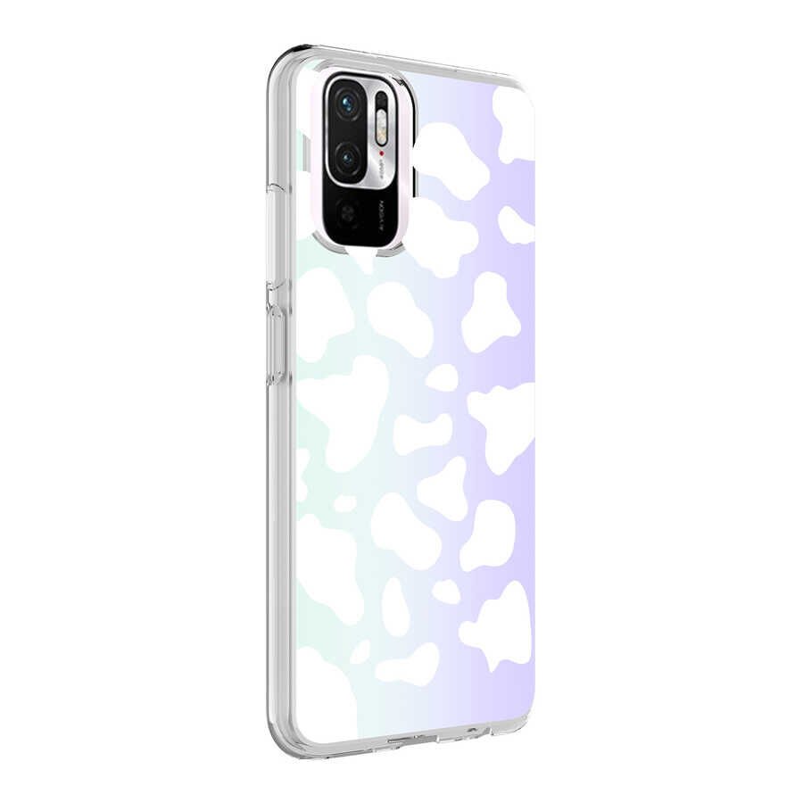 Xiaomi Poco M5S Kılıf HEPTEKİLETİŞİM M-Blue Desenli Kapak