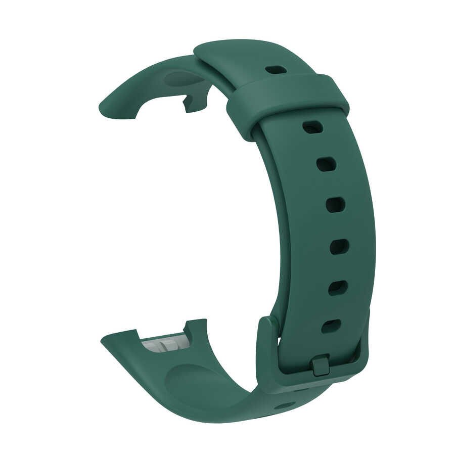 Xiaomi Mi Band 7 Pro Silikon Kordon Soft Mat Tasarım (KRD-70) Koyu Yeşil
