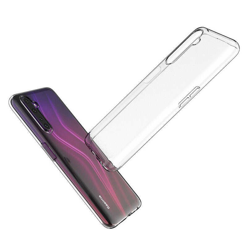 Realme 6 Pro Şeffaf Kılıf Yumuşak İnce Tasarımlı Kapak (SÜPER) Renksiz