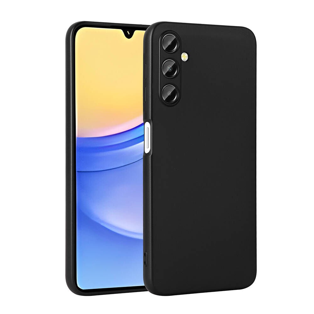 Samsung Galaxy A15 Kılıf Yumuşak Dokulu Soft İnce Mat Silikon Kapak (PREMİER) Siyah