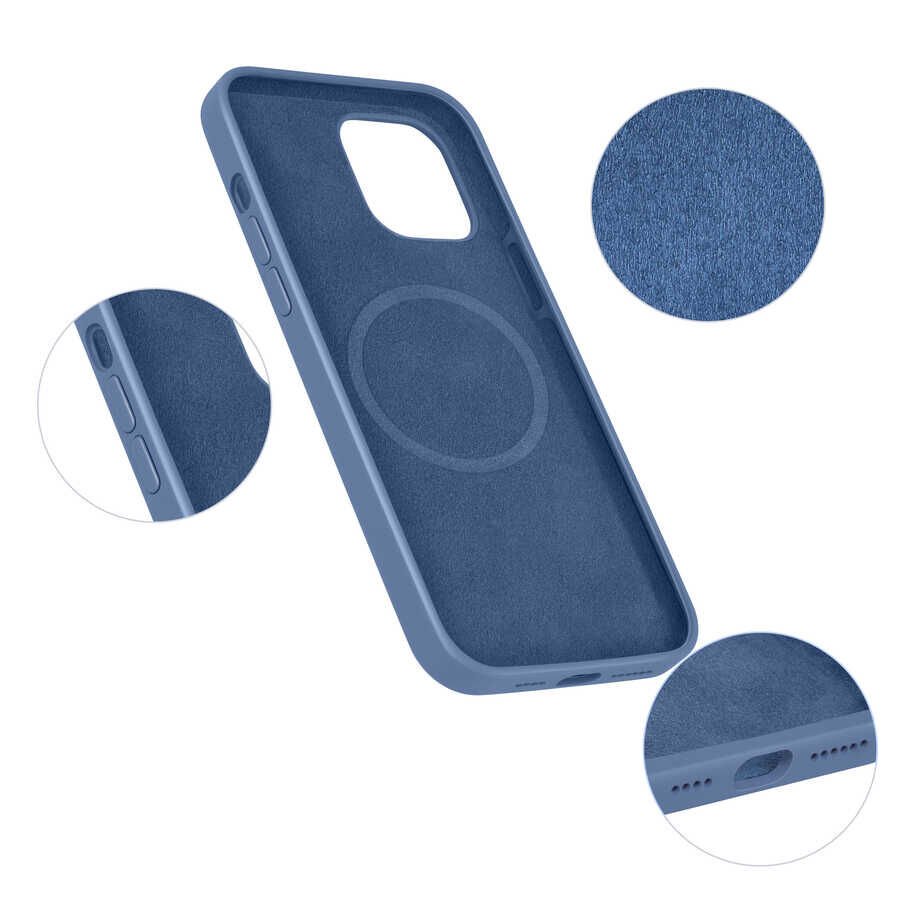 Apple iPhone 13 Pro Kılıf HEPTEKİLETİŞİM Silksafe Wireless Kapak