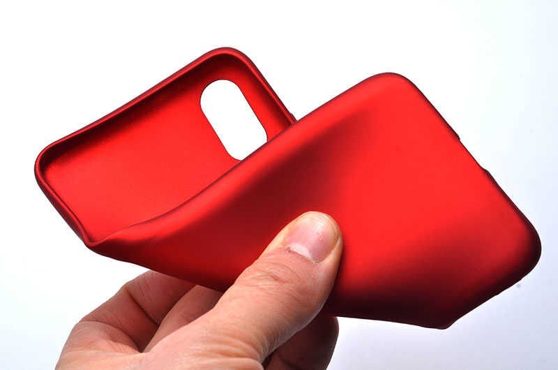 Xiaomi Mi 8 Pro Kılıf Yumuşak Dokulu Soft Esnek İnce Mat Renkli Silikon Kapak (PREMİER) Gold